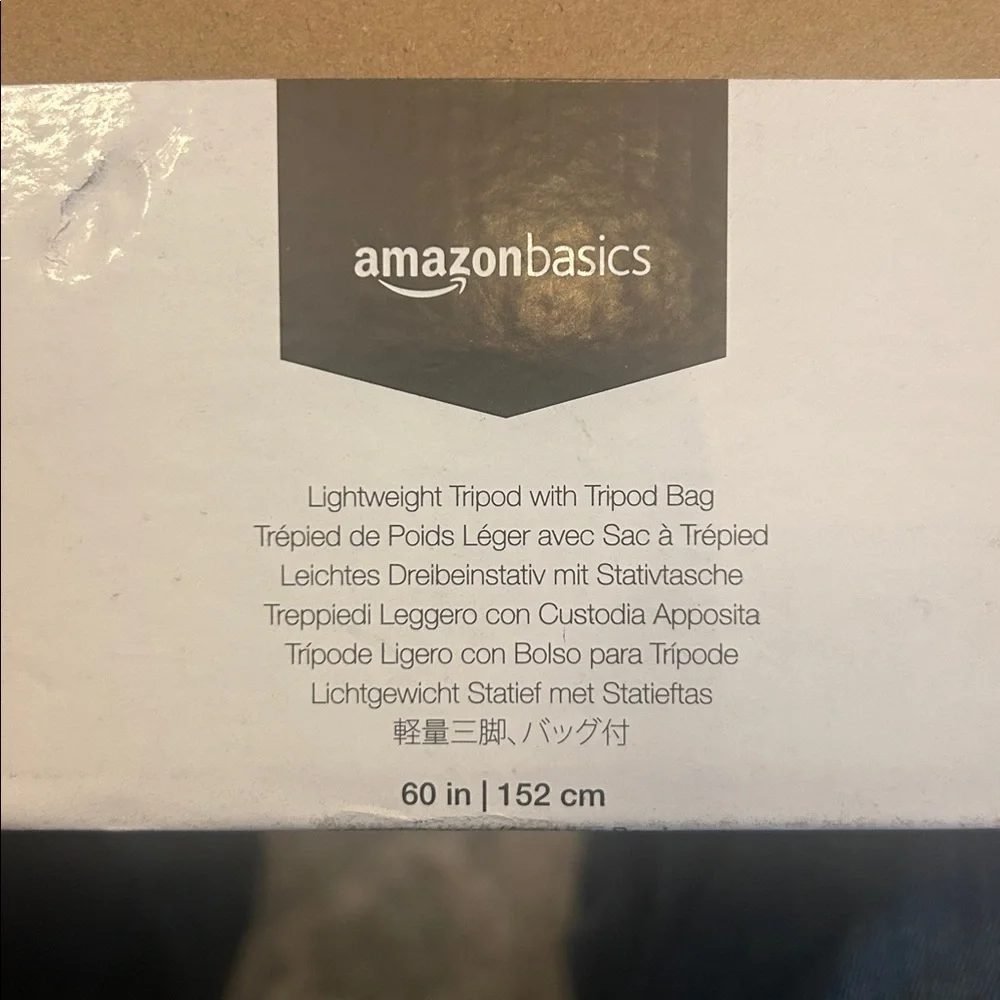 Amazon basics lightweight tripod black 60 inches/152 cm